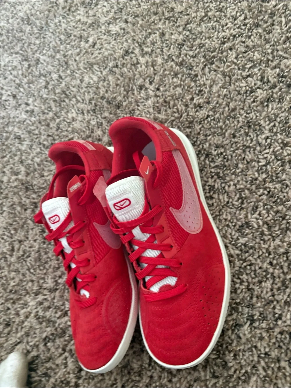 Nike Streetgato Kids Indoor Soccer Shoes University Red Sail